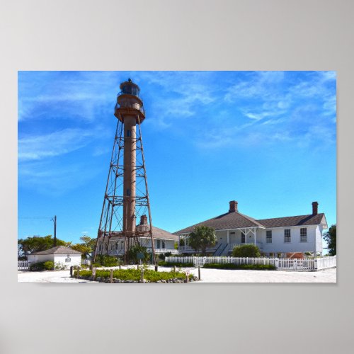 Sanibel Island Lighthouse Poster