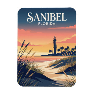 Sanibel Island Lighthouse USA Magnet