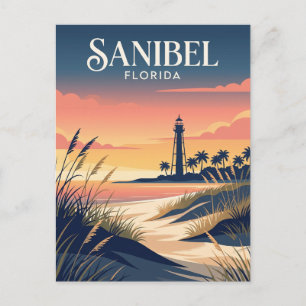 Sanibel Island Lighthouse USA Postcard