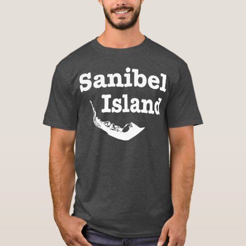 Sanibel Island Outline T_Shirt