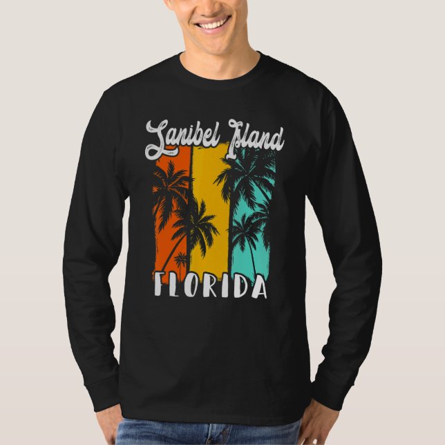 Sanibel Island Palm Trees Beach Florida Vacation F T-Shirt (Front)