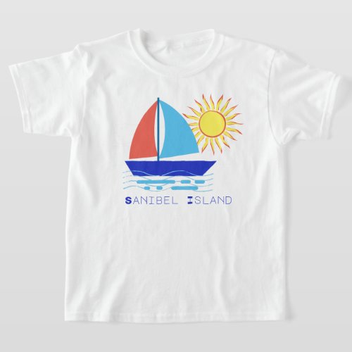 Sanibel Island Sailboat and Sunshine Vacation T_Shirt