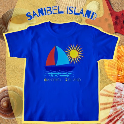 Sanibel Island Sailboat and Sunshine Vacation T_Shirt