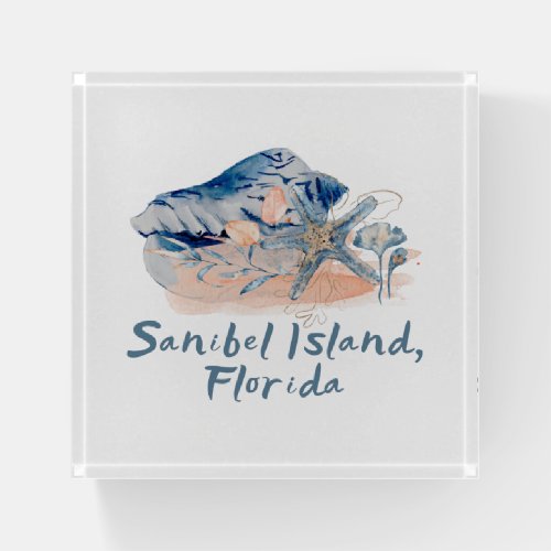 Sanibel Island Seashells  Paperweight