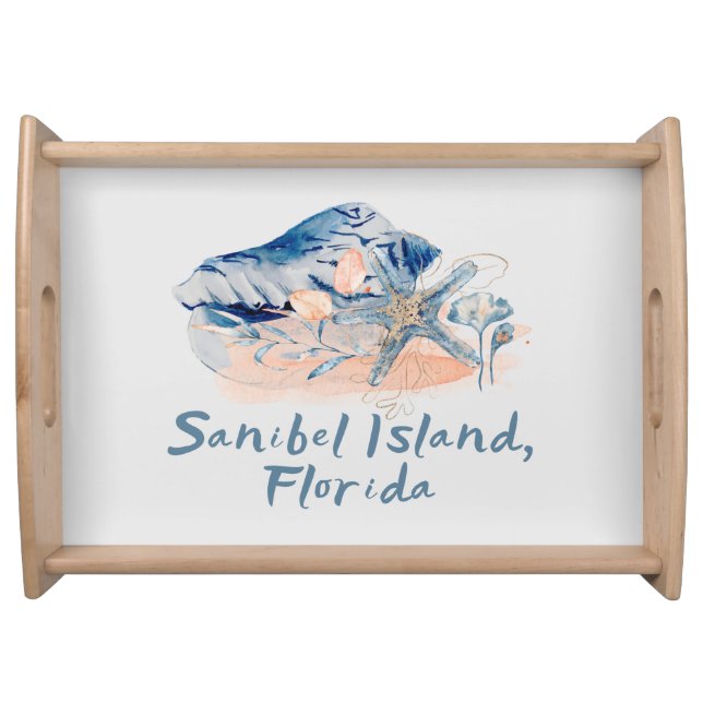 Sanibel Island Seashells  Serving Tray (Front)