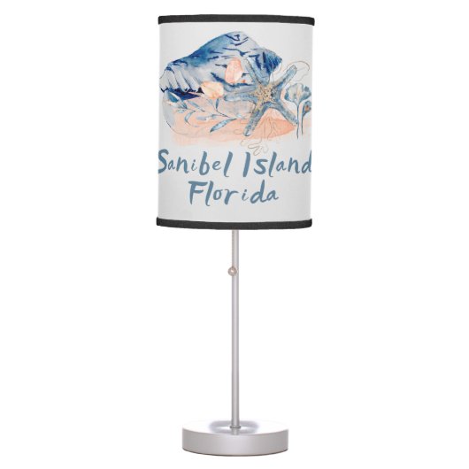 Sanibel Island Seashells   Table Lamp (Front)