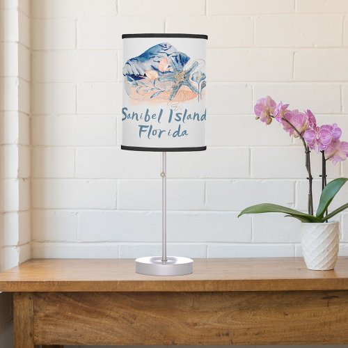 Sanibel Island Seashells   Table Lamp