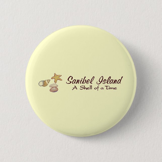 Sanibel Island Shells Pinback Button (Front)