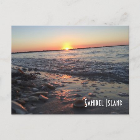 Sanibel Island Sunset Postcard