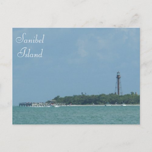 Sanibel Lighthouse Beach postcard
