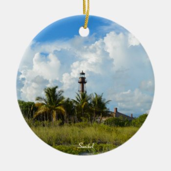 Sanibel Lighthouse Christmas Ornament by PhotosfromFlorida at Zazzle