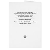 Sanibel Lighthouse collection Cards (Back)