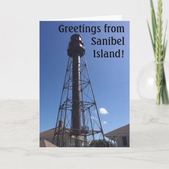 Sanibel Lighthouse Greeting Card by PhotosfromFlorida at Zazzle