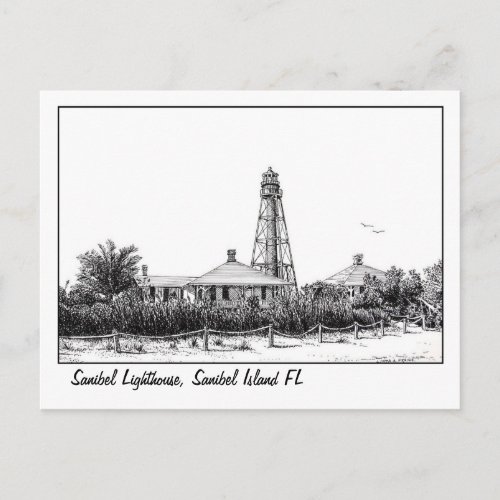 Sanibel lIghthouse postcard