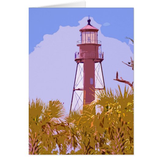 "Sanibel Lighthouse woodcut" collection (Front)