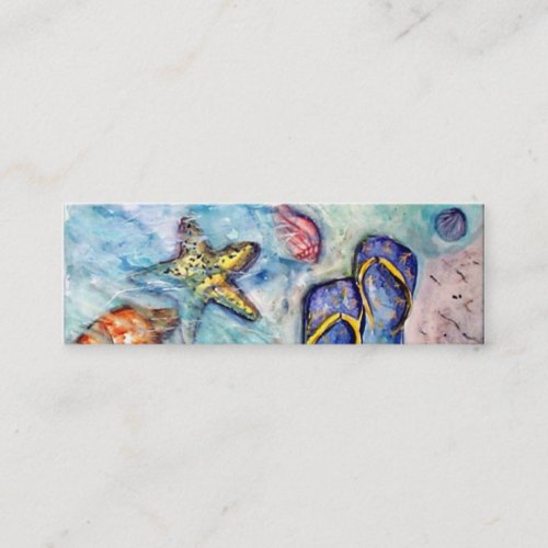 Sanibel Sandals - watercolor Business Card Template