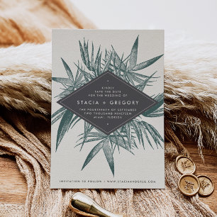 Sanibel Tropical Vintage Save the Date Card