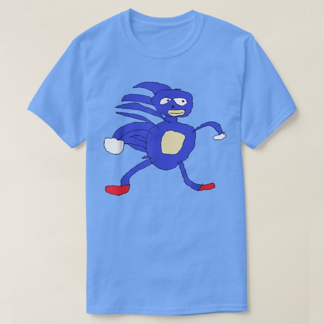 Sanic Hegehog   Gotta Go Fast Sanik Paint Meme  T-Shirt (Design Front)
