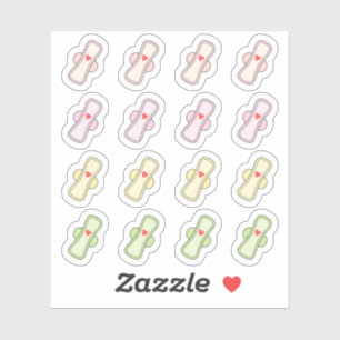 Sanitary Napkin Pad Period Cycle Tracker Planner  Sticker