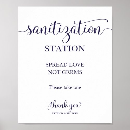  Sanitization Station Spread Love Not Germs Sign