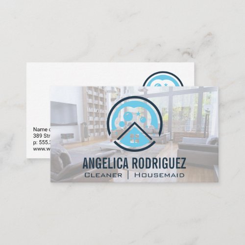 Sanitizing Cleaning Tools Business Card