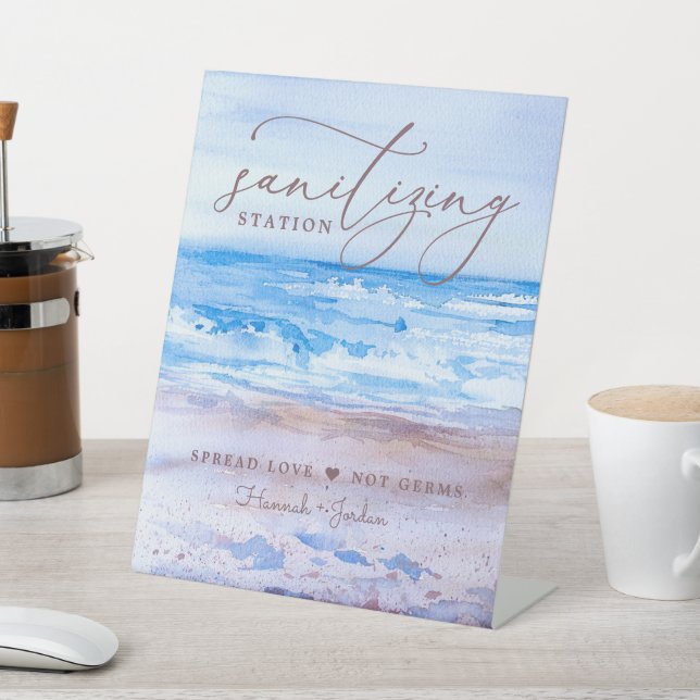 Sanitizing Station Sign | Beach Seaside Dunes (In SItu)