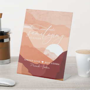 Sanitizing Station Sign   Terra Cotta Desert