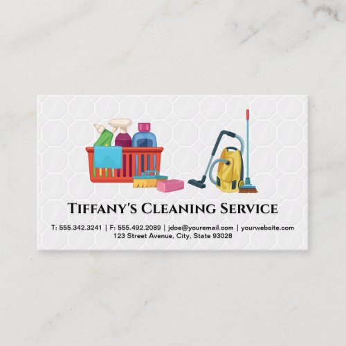 Sanitizing Supplies  Tiles Business Card