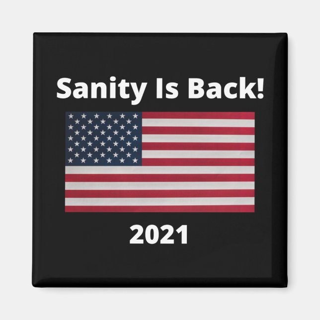 Sanity Is Back  Magnet (Front)