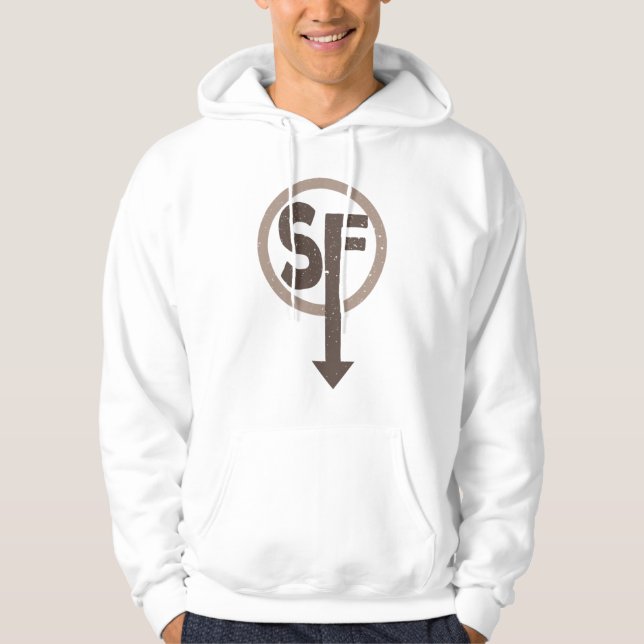Sanitys falls, Sally face logo Hoodie (Front)