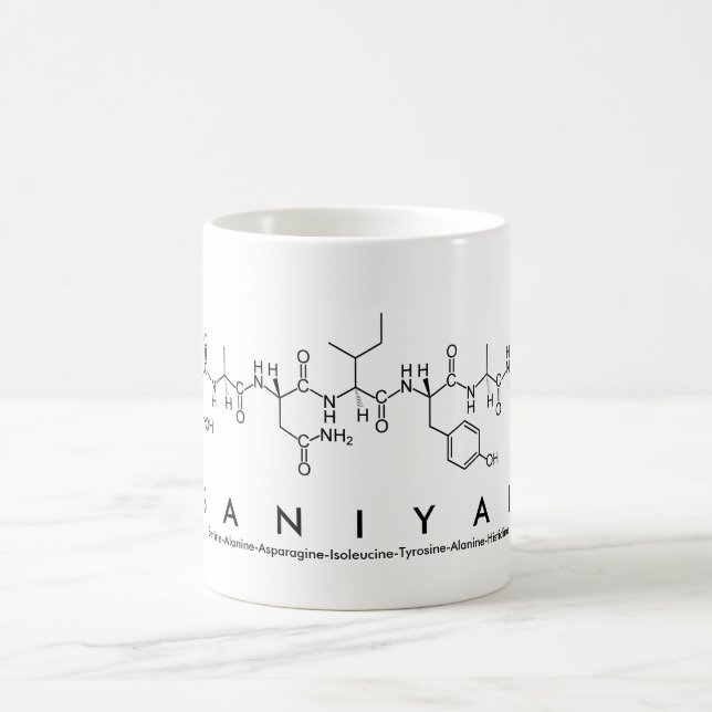 Saniyah peptide name mug (Center)