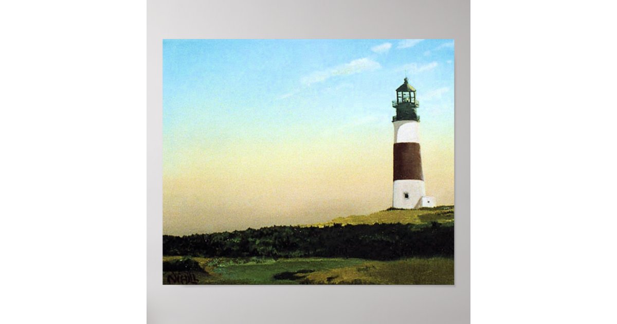 Sankaty Head Nantucket Lighthouse Art Print | Zazzle