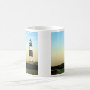 Sankaty Head Nantucket Lighthouse Painting Coffee Mug