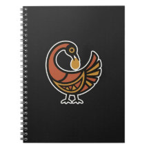 Sankofa Adinkra Bird – Spiral Photo Notebook