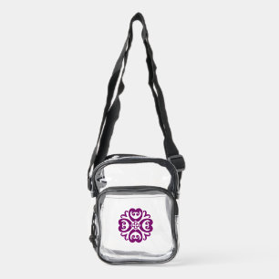 Sankofa Adinkra Mandala - African Heritage Clear Crossbody Bag
