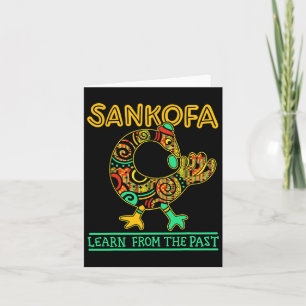Sankofa African Bird Black History Month Juneteent Card