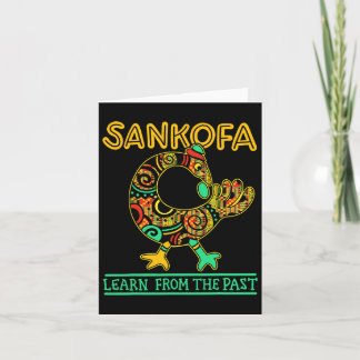 Sankofa African Bird Black History Month Juneteent Card