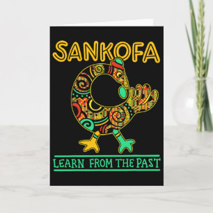 Sankofa African Bird Black History Month Juneteent Card
