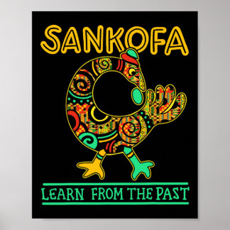 Sankofa African Bird Black History Month Juneteent Poster