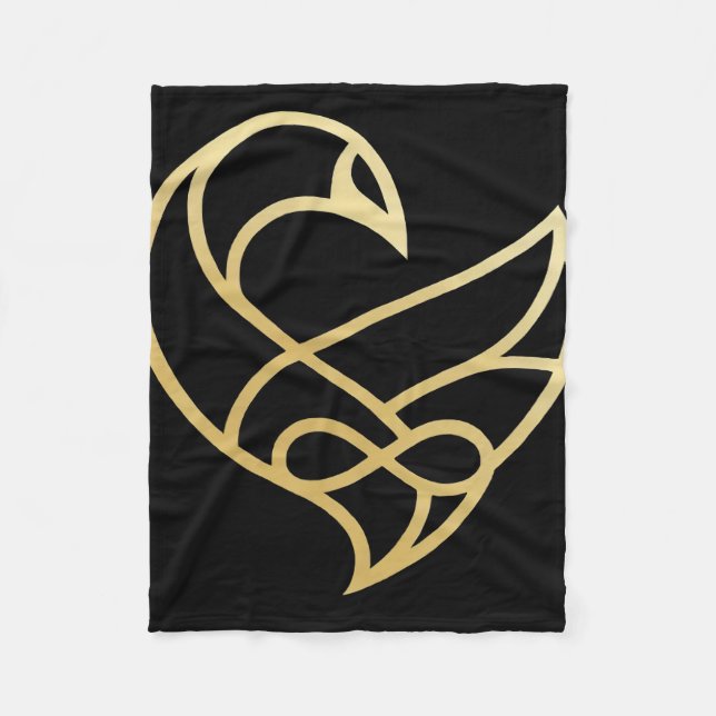 Sankofa Ascension  SanKofa Bird  Fleece Blanket (Front)