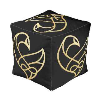 Sankofa Ascension  Sankofa Bird  Pouf
