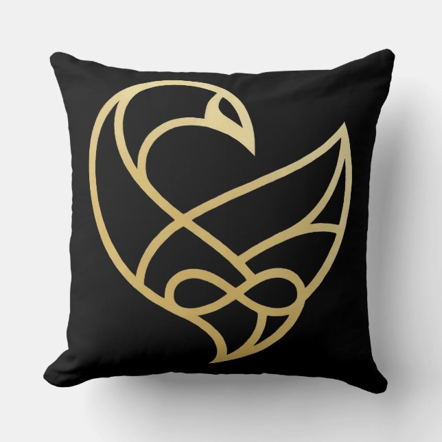 Sankofa Ascension Sankofa Bird Throw Pillow (Front)