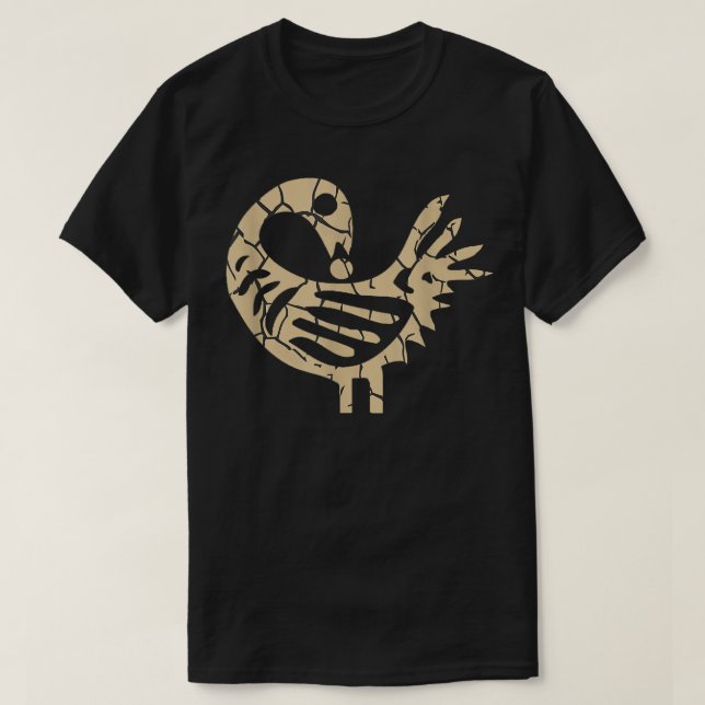 Sankofa Bird African Bird Simple Pattern Juneteent T-Shirt (Design Front)