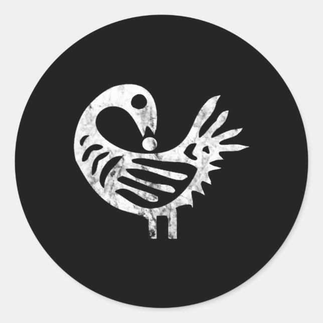 Sankofa Bird Afrocentric Adinkra Symbol African Pa Classic Round Sticker (Front)