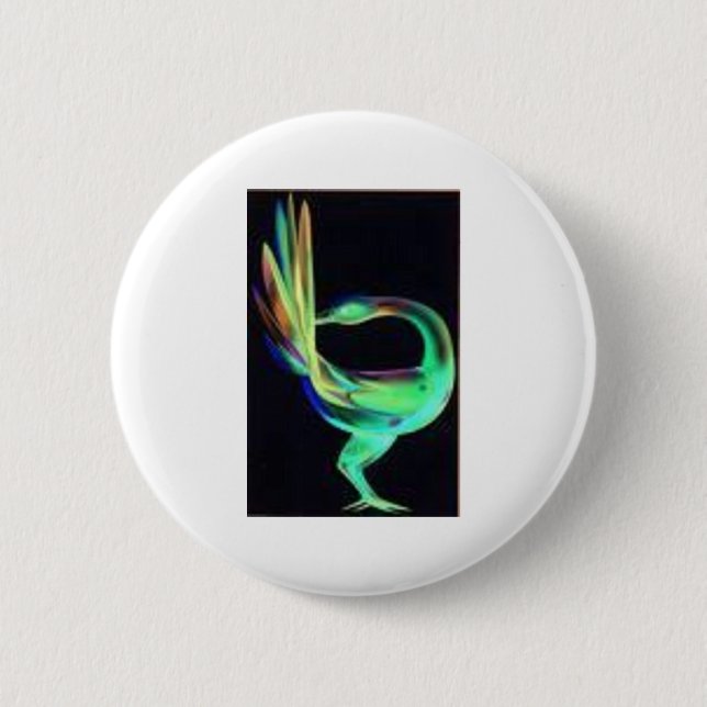 Sankofa birds pinback button (Front)