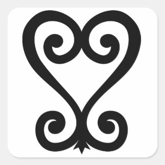 Sankofa Black/White Stickers