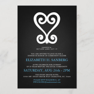 Sankofa Learn From History Event Party Invitation