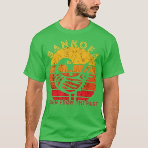 Sankofa Retro Vintage Learn From The Past African  T_Shirt