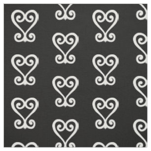 Sankofa   Return and get it - Adinkra Symbol Fabric