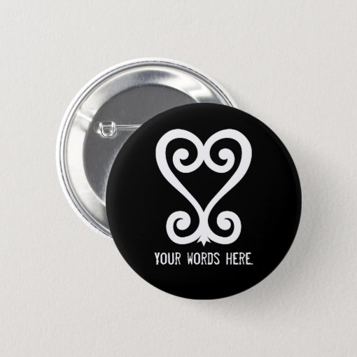 Sankofa Return And Get It Adinkra Symbol Pinback Button Zazzle 